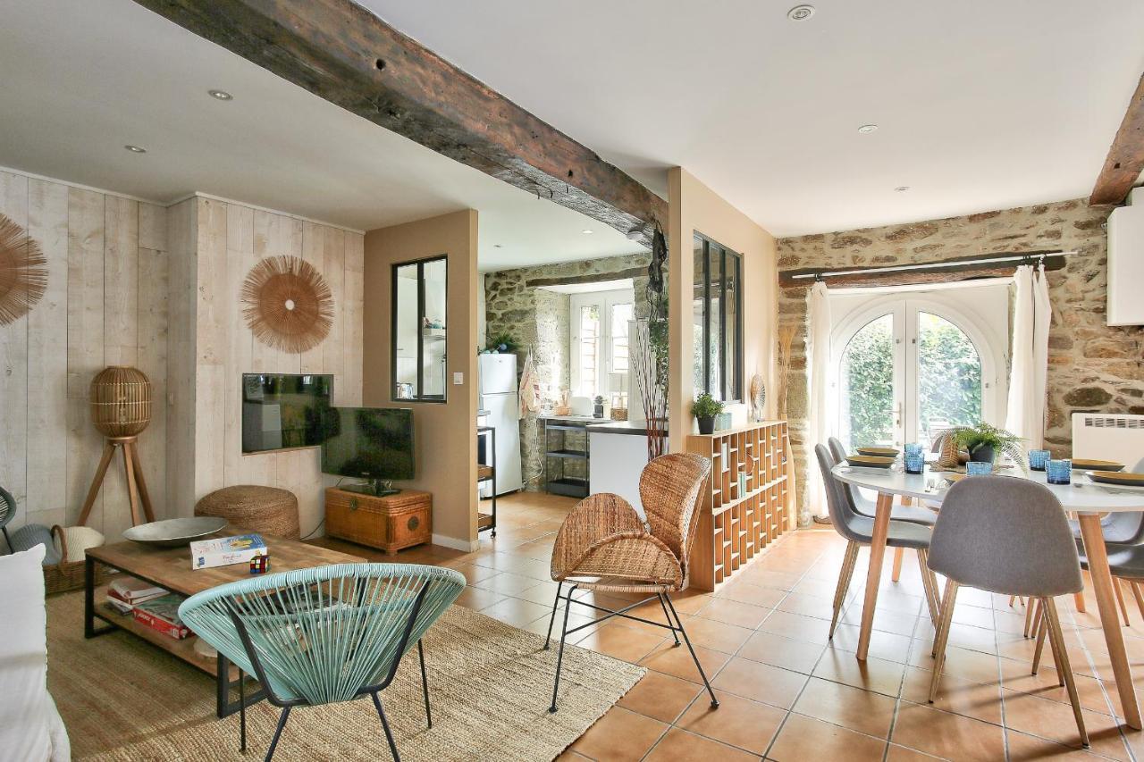 600M Plage Saint-Suliac- Maison Bretonne Pour 4 Luaran gambar
